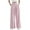 Pink, variant on BLVB Wide Leg Dress Pants for Women Cotton Linen Business Casual Long Office Trousers Palazzo Pants with Pockets