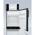 thumbnail image 2 of Counter height refrigerator-freezer and compact microwave in black with allocator and USB ports for 1-plug operation; ships in three boxes on one pallet, 2 of 5
