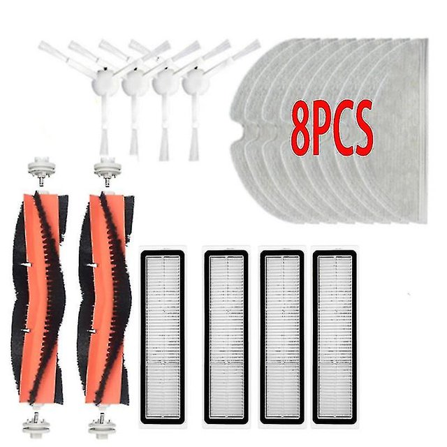 18 piezas para Dreame Bot L10 Pro D9, kits de piezas para aspiradora robótica, cepillo lateral principal, filtros, trapo de fregado, accesorios de repuesto