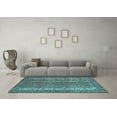 thumbnail image 3 of Ahgly Company Indoor Rectangle Oriental Light Blue Modern Area Rugs, 7' x 9', 3 of 4
