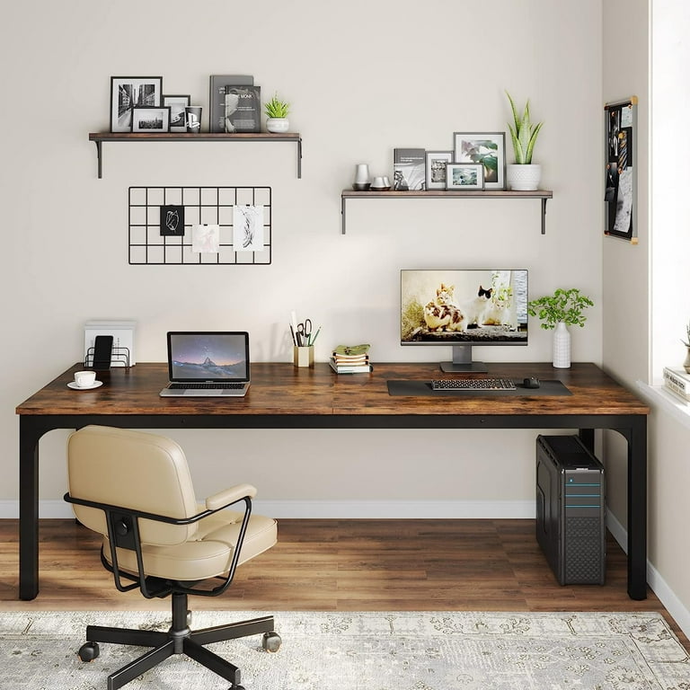 78.7 inches Extra Long Computer Desk 2 Person, Wide Double Office