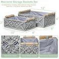 thumbnail image 3 of Sorbus Storage Wicker Baskets for Baby Room, Bedroom - Set OF 2, 3 of 10