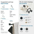 thumbnail image 4 of Amerock Revitalize Matte Black Single Post Toilet Paper Holder, 4 of 8