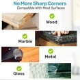 thumbnail image 6 of Baby Proof Me Clear Table Corner Protectors, Silicone Corner Guards for Baby Safety, 24-Pack, 6 of 8