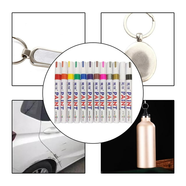 12x Rotulador de pintura permanente perfecl a prueba de agua 4.5 mm 12 colores marcador de pintura