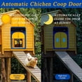 thumbnail image 3 of Puerta de poulailler automática con minuto y captador de luz que funciona en sector o en pilas para elevar las aves de forma segura (35x24x3,7 cm), 3 of 5