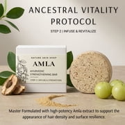 Nature Skin Shop Amla Ayurvedic Shampoo Bar, Strengthening for Fuller Hair, 2.7 Ounces