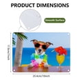 thumbnail image 2 of 2 Pieces Sublimation Aluminum Weatherproof Metal Signs White Blank Metal Aluminum Horizontal Street Signs White Sign Blanks for Custom Design Work, 2 of 7
