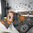thumbnail image 5 of Erosebridal Halloween Ghost 7-Piece Twin Bedding,Spooky Animal Bedding Comforter Set,Grey,Reversible, 5 of 6