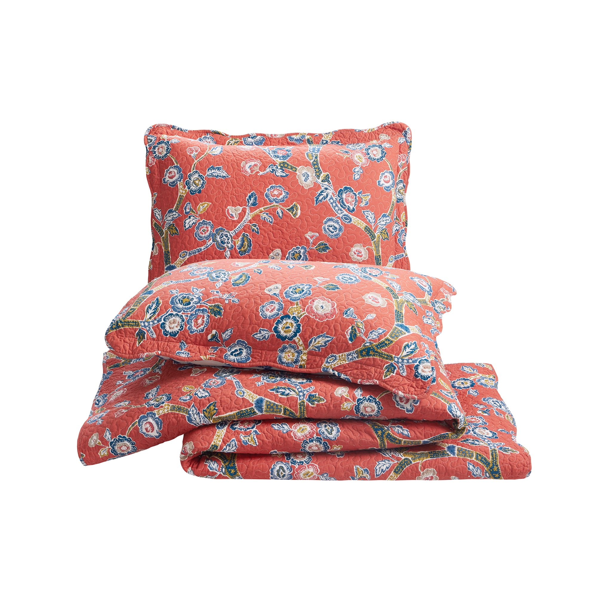 Makers Collection Jaiper Dreams Red 3-Piece Quilt Set, King