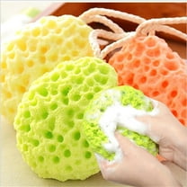 Bath Sponge, Foam Loofah Sponge, Large Body Sponge for Shower, 3 Face Scrubber & 3 Body Sponge, 6Pcs total, Random Color