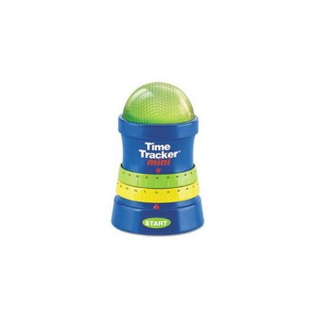 Time Tracker Mini Timer, 3 1/4w x 3 1/4d x 4 3/4h, Blue/Green/Red/Yellow- LER6909-LER6909