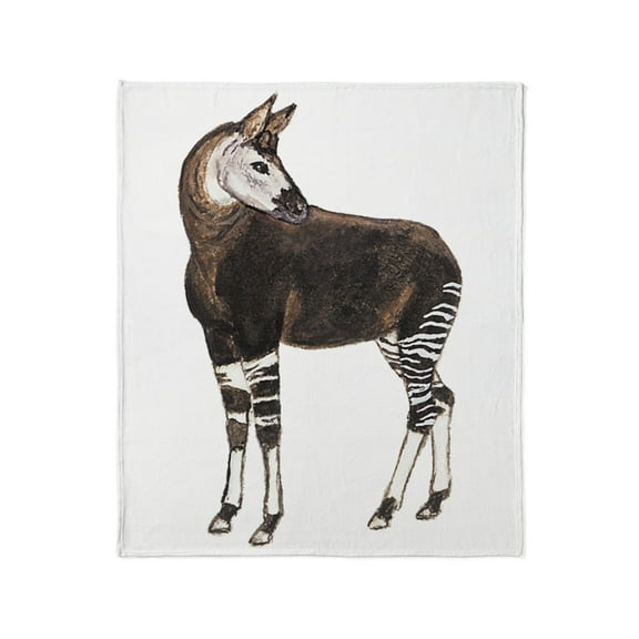 CafePress - Okapi Throw Blanket - Soft Fleece Throw Blanket, 50"x60" for All Ages