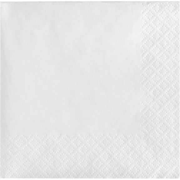 480 Count Bulk Pack White 2Ply Beverage Napkin