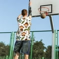 thumbnail image 5 of Xecao Monkeys Swinging from Palms print basketball shirt for both men and women, a unisex basketball jersey perfect for theme parties-XX-Large, 5 of 6
