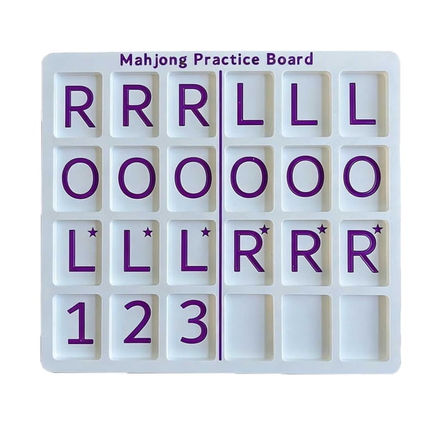 Single Mahjong Practice Board Compatible With Portable Practice Board With 24 Slots For Mahjong Lovers