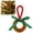 Green, variant on Gnoradne Fluffy Christmas Mini Wreath Hanging Ornaments,Small Hanging Miniature Wreaths with Bow & Bell,Mini Christmas Wreath Ornaments for Xmas Tree Door Cabinets Wall Holiday Party Decoration