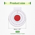 thumbnail image 2 of Uxcell Microfiber Bullseye Targets Competition Game Target Shooting Practice Fabric Pad Disc Accuracy Training Tool 4cm, 2 of 5