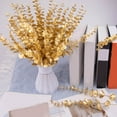 thumbnail image 6 of 20 Gold Leaves Branches 15 Inch Greenery for Vase Centerpieces Wedding Bouquet Home 20PCS, 6 of 7