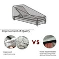 thumbnail image 6 of Fznkrag 2 Pcs Outdoor Chaise Lounge Chair Cover Waterproof Patio Furniture Pool Lounge Chair Covers Protector Heavy Duty Premium 82鈥滾x30鈥漌x31鈥滺 (Black), 6 of 8