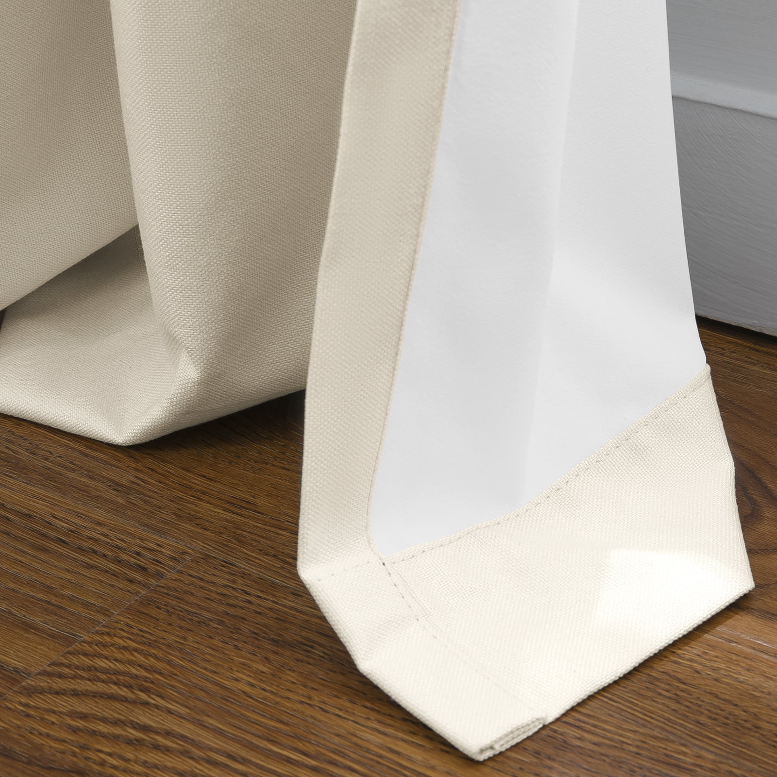 TWOPAGES 52 W X 108 L Inch Drape Blackout Pinch Pleat Sun Blocking Curtain for Living Room, 1 Panel, Beige