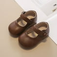 thumbnail image 2 of Staki Girls Dress Shoes Mary Jane Flats for Toddler Girls Little Kids Glittery Dress Princess Wedding Ballet Shoes(Brown,8.5 Toddler), 2 of 5