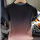 thumbnail image 5 of Camiseta plisada de mujer Miyake con hombros caídos y degradados, camiseta holgada de moda coreana para mujer, nuevo estilo de verano 2024, 5 of 5