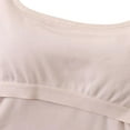 thumbnail image 6 of Clean Womens Strapless Self Bra Tank Tops U-Neck Sleeveless Shirts Plain Basic Tunic Tee Tight Fitted Camisole Sleepwear One Piece Seamless Bra Support Push-Up Underwear Training Yoga Clothes, 6 of 6