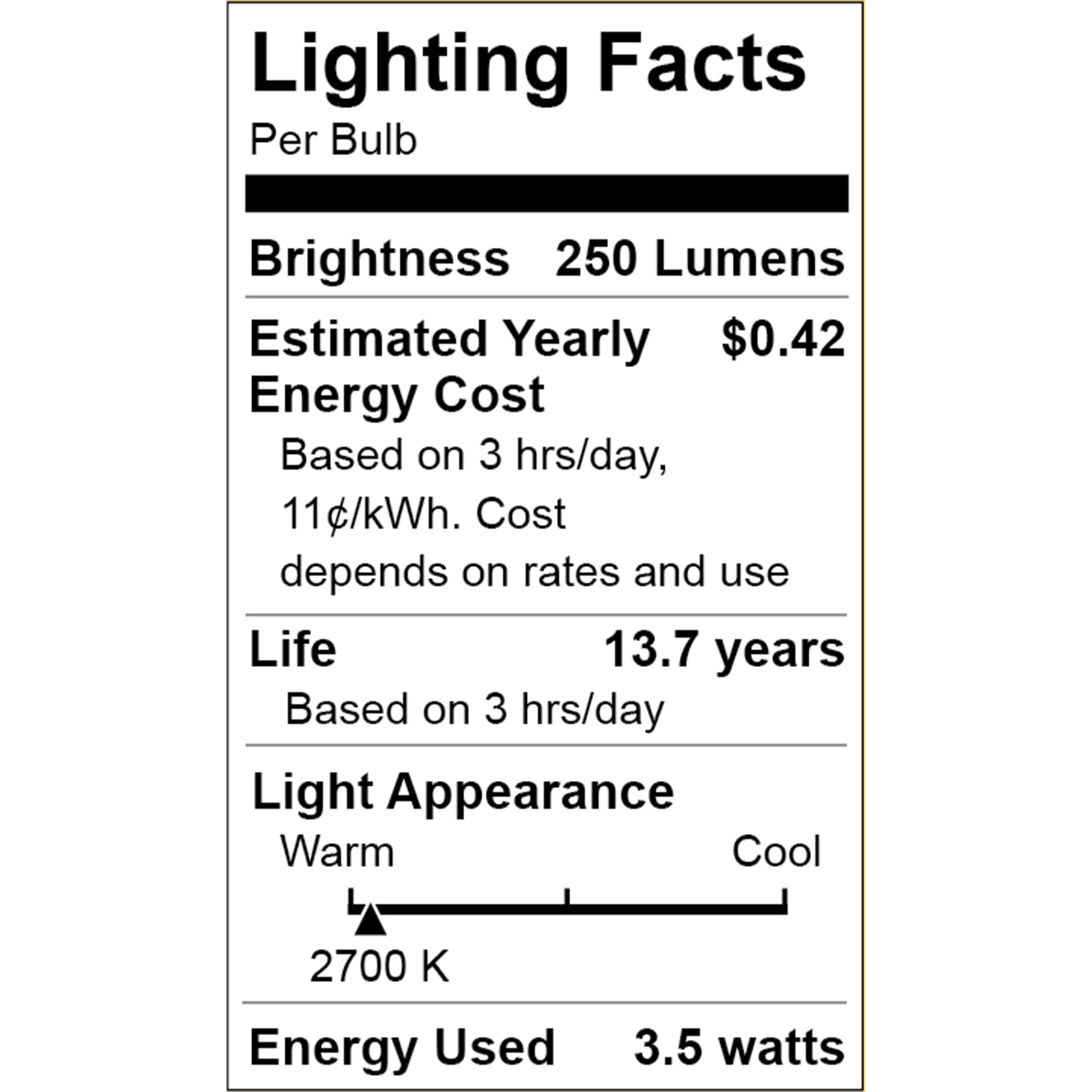 (2 pack) Great Value LED Light Bulb, 3.5 Watts (25W Equivalent) T10 Frosted Tube Lamp E26 Medium Base, Dimmable, Soft White, 1-Pack