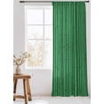thumbnail image 3 of Sheer Curtains 96 Inches Long, Retro Green Semi Sheer Curtains Light Filtering Window Treatment, Vintage Rustic Plants Trees Lines Pattern Privacy Voile Drapes for Living Room Bedroom 52x96 Inch, 3 of 7