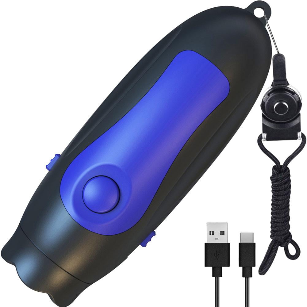 Rechargeable Electronic Whistle for Sports Referee Coaching, 3 Volume Levels & 3 Sound Effects, Portable Plastic Whistle for Outdoor Training, Traffic Command & Dog Training