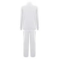 thumbnail image 5 of Wangmeiwg Women's Sweatshirts Stylish Women's Trousers Suit Casual Long Sleeve Zippered Hoodie and Pants Set for Autumn and Winter Days White S, 5 of 9