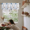 thumbnail image 6 of Coastal Valance Curtains for Bedroom Living Room Nautical Starfish Blue Seaweed Roman Shades for Windows Underwater World Curtains & Drapes Aesthetic Kitchen Window Curtains Over Sink 54x18in,1 Panel, 6 of 6
