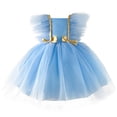 thumbnail image 1 of 2023 verano tutú tul vestido de graduación bebé niñas vestido 1er cumpleaños fiesta traje de boda para princesa vestidos de noche ropa para niños 12-18M (etiqueta 80) Gao Jinjia LED, 1 of 2