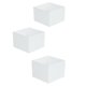 thumbnail image 4 of Cajas de exhibición de acrílico de 3 piezas, soportes de exhibición de escritorio anidados de 5 lados blancos para 6 7 8 pulgadas, 4 of 9