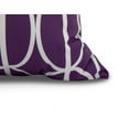 thumbnail image 2 of 18 x 18 inch, Ovals Go 'Round Geometric Print Pillow, Purple, 2 of 2