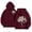 Wine #820, variant on Bovemsi Hoodie for Women Cute Graphic Hoodies Girls Oversized Fleece Lined Hooded Sweatshirts With Hood Fall Trendy 2025 Lightweight Hoodies