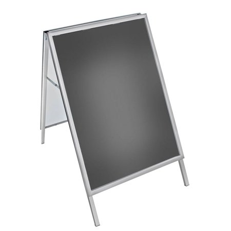 UPC: 0696859997136 | Azar Displays 300247 Large Silver Snap Open A-Frame Double-Sided Indoor/Outdoor Sidewalk Stand 30 W X 40 H