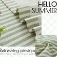 thumbnail image 4 of Cortinas de cocina Jinchan con lazo en la parte superior de lino, 60 cm de longitud, 2 paneles, 4 of 9