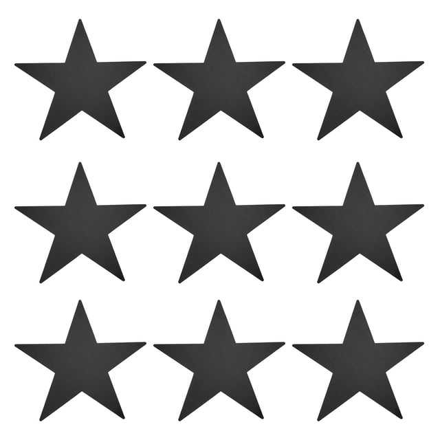 Recortes de Papel Estrella Unique Bargains Confeti Adornos para Cumpleaños Fiesta Aula Boda Negro 11 Pulgadas Paquete de 24