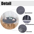 thumbnail image 3 of HAHDAXIA Round Waterproof Table Cover Elastic Tablecloth Vinyl Fitted Table Cover Elastic Edged Plastic Table Cover Fits Tables up to 36"-44" R Silver Grey, 3 of 7