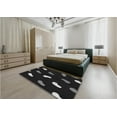 thumbnail image 5 of Ahgly Company Machine Washable Indoor Square Transitional Night Black Area Rugs, 4' Square, 5 of 7