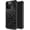 Black Grey Leopard, variant on for iPhone 15 Case, Military-Grade Protection, All-Around Shockproof Corners, Anti-Scratch Phone Case for iPhone 15 - Clock Butterfly