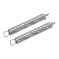 thumbnail image 1 of 2Pcs 0.5x3x25mm Extended Compression Spring, 304 Stainless Steel Spring, Silver, 1 of 6