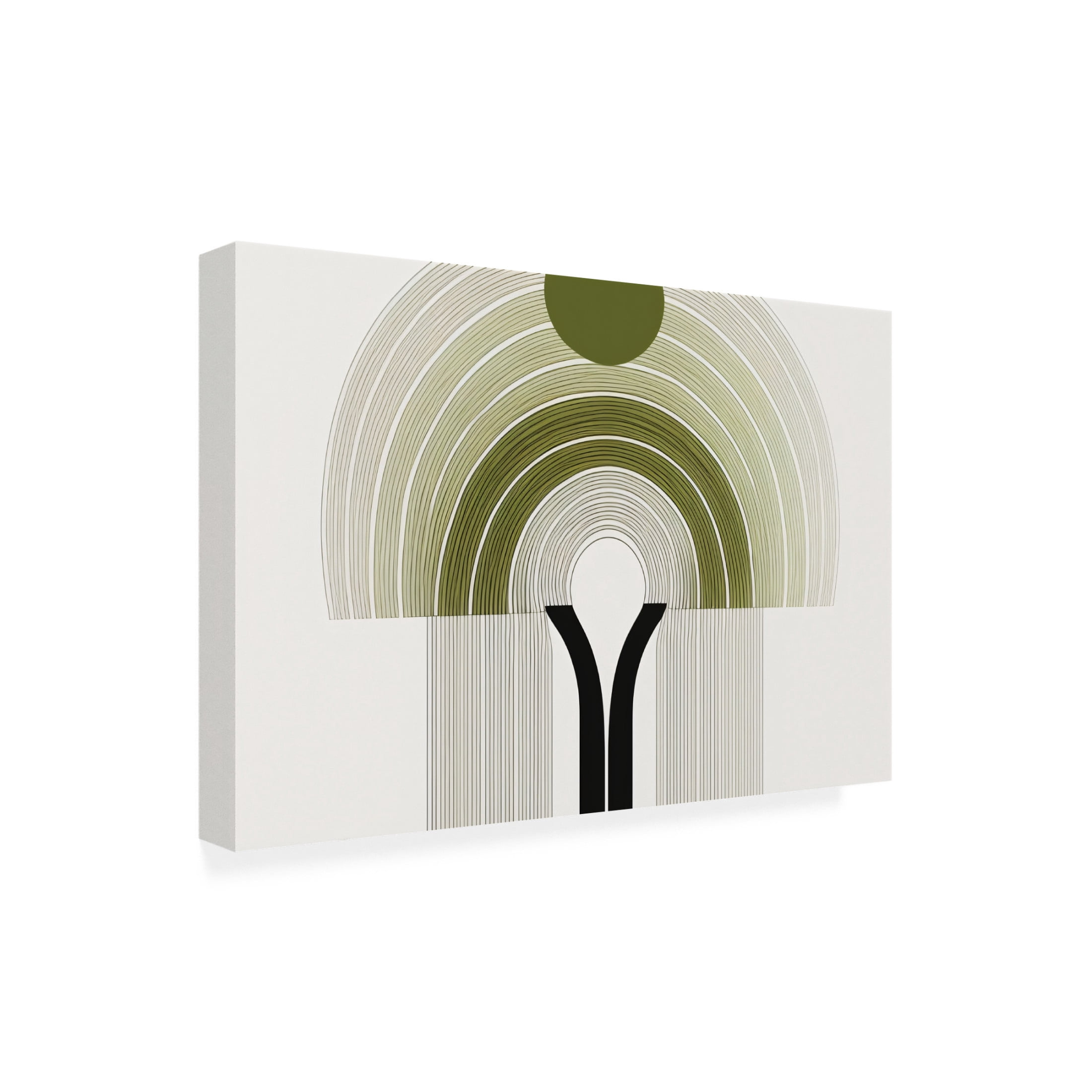 Canvas Wall Art - Ray Heere 'Mid Century Tree Of Life 6' Wall Art for Living Room, Bedroom, or Office Décor by Trademark Fine Art - 24 x 16 Inches