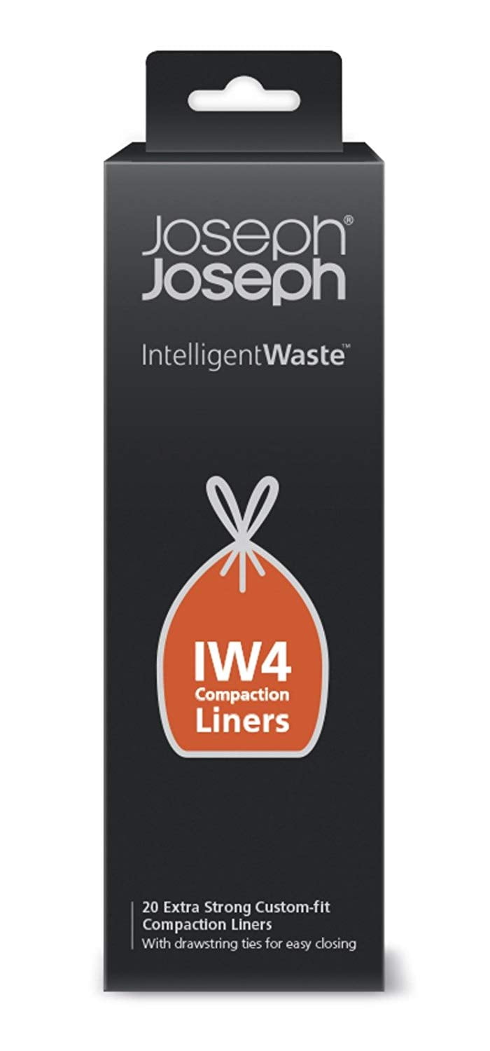 20pk Details about   Joseph Joseph Intelligent Waste IW4 Compaction Drawstring Bin Liners 