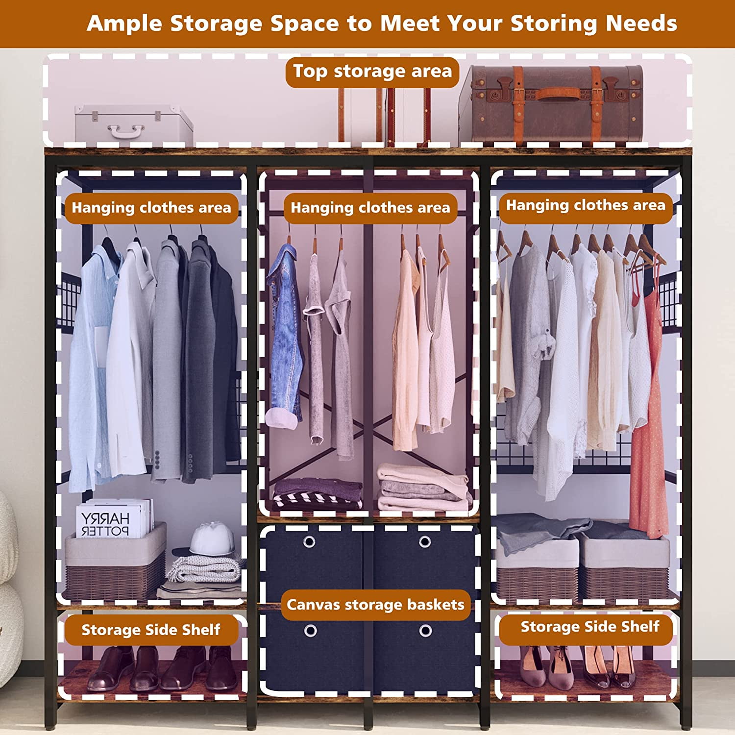 Closet Organizer Vintage Brown – IRONCK