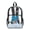Axolotl Musical Note Blue, variant on Transparent Backpack for Boys Girls Kids Large Capacity Clear School Bookbag PVC See Through Daypack for Stadium Sport Travel Security, Mermaid Scales Print Blue Violet