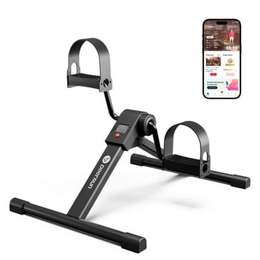 DeerRun Under Desk Bike Pedal Exerciser, Portable Under Desk Cycle with Adjustable Resistance, Mini Exercise Bike for Arm and Leg Workout