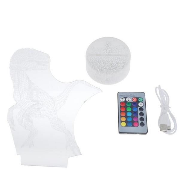 Sensor Táctil Yuyangstore Control Remoto Decoración Escritorio Luz de Noche 3D Lámpara de ilusión de luz nocturna